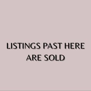 Listings past here are sold
